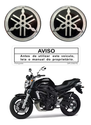 Kit Adesivos Resinado Tanque Para Yamaha Fazer Fz1 Fz6 13507 Cor PADRÃO