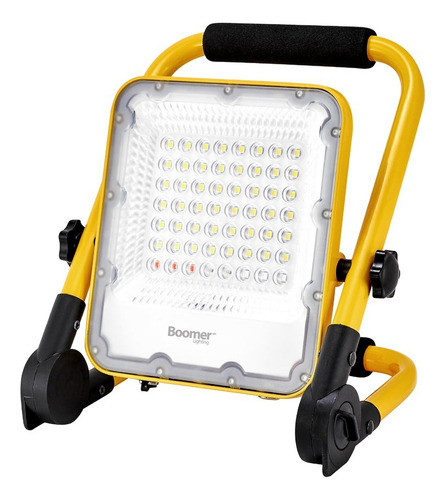 Reflector De Emergencia Recarble 30w 1000lm Blef-2801-03065 Carcasa Amarillo Luz Blanco Frío