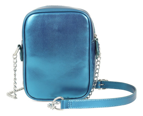 Bolsa Crossbody Para Mujer Metálica Con Bordado Cloe