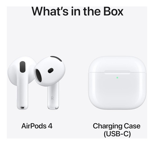 Auriculares Inalámbricos Apple AirPods 4, Audio Espacial, Re