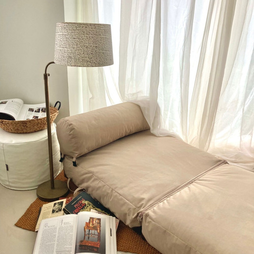 Imagen 2 de 5 de Puff Sofá Cama 1 ½ Plaza