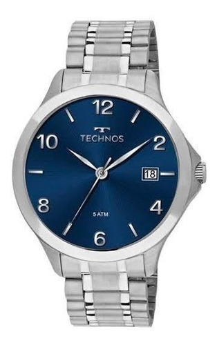 Relógio Feminino Prata Technos 1s13by/1a Classic - Steel 