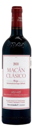 Vino Tinto Macan Clasico Rioja 750ml