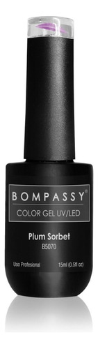 Bompassy Gel Color Uv/led Cabina 15ml Color Plum Sorbet