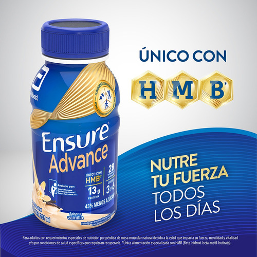 Pack X16 Bebidas Advance Con Hmb 237ml Cada Una Ensure Vainilla