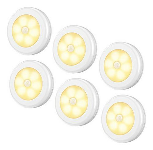 Luz Led Sensor Movimiento Inalámbrica - Pack 6