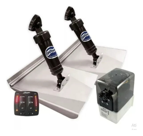 Kit Flap Hidraulico Bennett 24 X 12 C Botão Autotrin Lancha