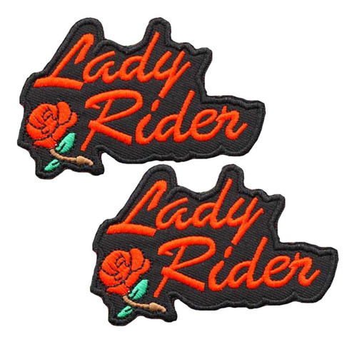 Bordado Parche Lady Ryder, Mxlyr-002, 2 Parches, Motorcyclel