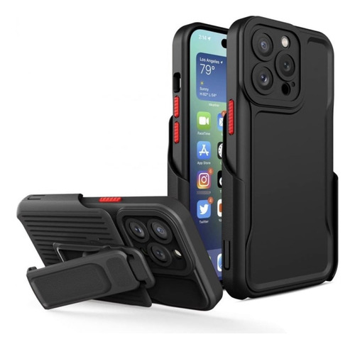 Funda De Uso Rudo Clip Compatible Con iPhone 15 A2846