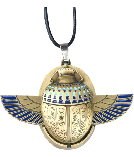 comprar Collar De Luna, Colgante De Brújula De Escarabajo Egipcio De