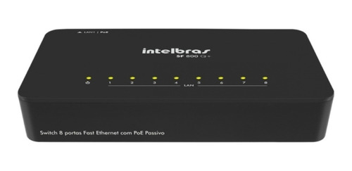 Switch 8 Portas Fast Ethernet Sf800 Q+ Da Intelbras