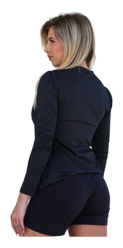 Imagem 3 de 9 de Camiseta Blusa Proteção Solar Uv50+ Feminina Manga Longa