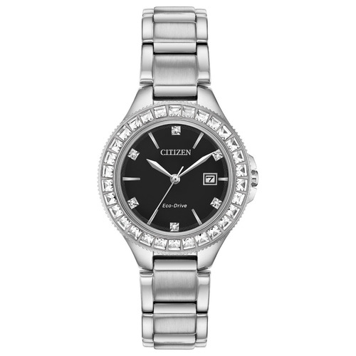 Citizen Silhouette Crystal Black Dial Fe1190-53e  ¨¨dcmstore