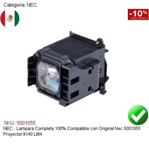 Lampara Compatible Proyector Nec 5001055 Lt140 Lt84