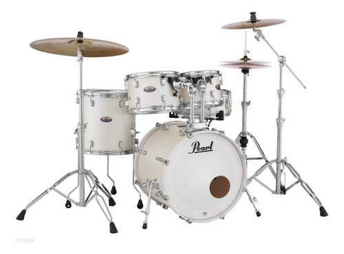 Batería Pearl Decade Maple Dmp925s De 5 Cuerpos Bombo 22'' Color White Satin Pearl