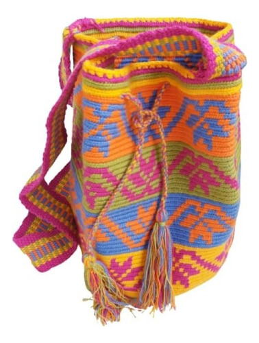 Mochila Wayuu Grande De Diseño O Colores Original