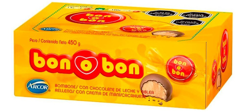 Caja Bombones Chocolate Leche Display 450 Gramos Arcor