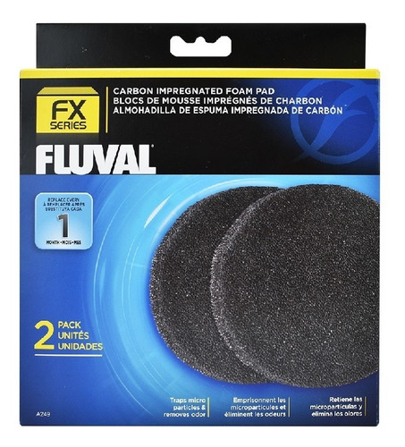 Repuesto Esponja C/carbón Activado Fluval Fx5/fx6 2 Pz Hagen