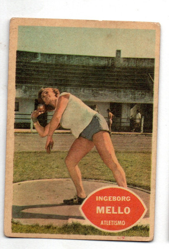 Figurita Tarjeton Futbol Golazo 1965 N° 144 Mello Atletismo