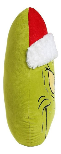 Cojin Navideño Decorativo El Grinch Navidad Almohada Color Verde