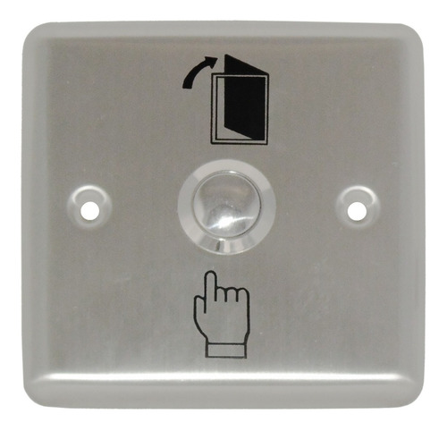 Imagen 1 de 3 de Botón Interruptor De Acero Para Sistema De Control De Acceso