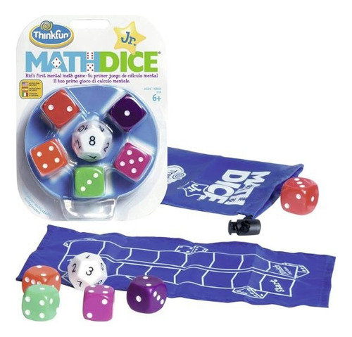 Juego De Dados Matemáticos Math Dice Jr. En Español Color Multicolor