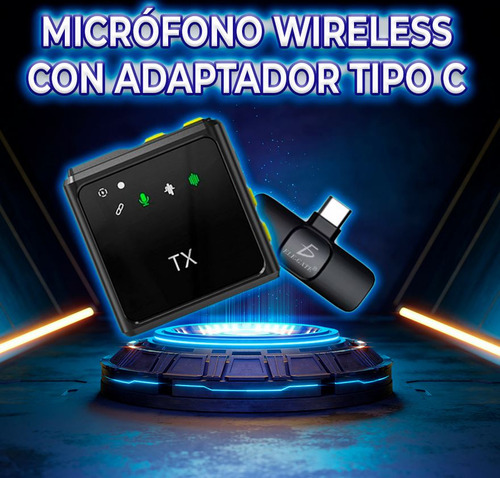 Micrófono Lavalier Inalámbrico Typ-c Para Grabaciones De Calidad