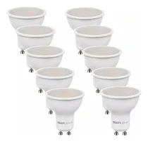 Comprar Pack X 10 Lamparas Dicroicas Led 10w Luz Fria 110º 800lm Gu10 220v Color De La Luz Blanco Frio Trefilight
