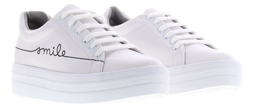 Imagen 3 de 4 de Tenis Mujer Dama Smile Casuales De Moda Erez