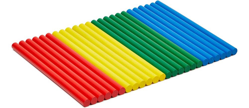 Paquete De 24 Palos De Ritmo Para Niños, Madera, 20 Cm, 4 Co