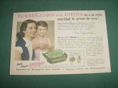 Publicidad Jabon Palmolive Juventud Suavidad Petalo De Rosa