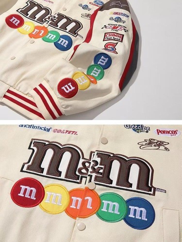 U Moto Hip Hop De Uniform Béisbol Bordado Parejas