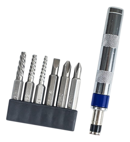 7x Kit De Destornillador De Impacto A Mano Reversible