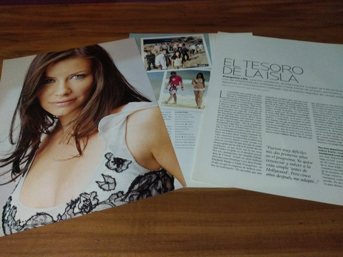 (p098) Evangeline Lilly * Recortes Revistas Clippings