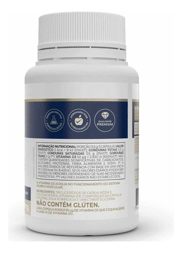 Vitamina D3 2000ui Vitafor Com T C M 60 Cápsulas De 500mg