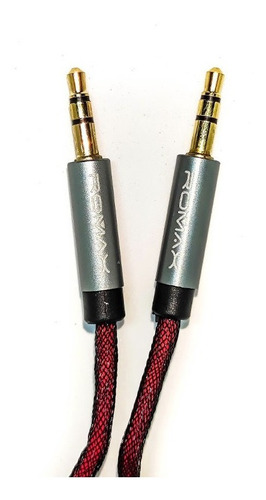 Cable Auxiliar Audio Plug Romax 2mt Punto A Punto