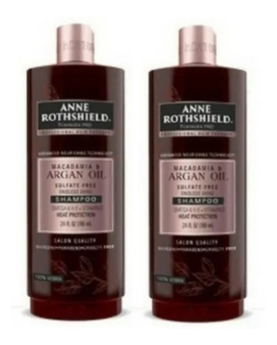 Anne Rothshield Kit 2 Shampoo Macadamia Y Aceite De Argan