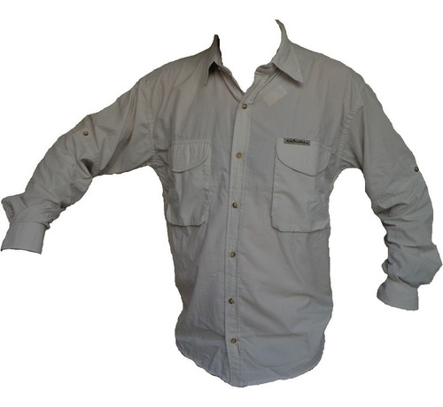 Camisa Explora Secado Rapido Pesca Trekking Cargo Ventilada