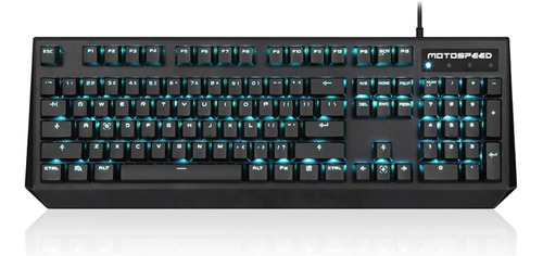 Teclado Mecânico Motospeed Ck95 Led Azul 104 Teclas Usb 2.0