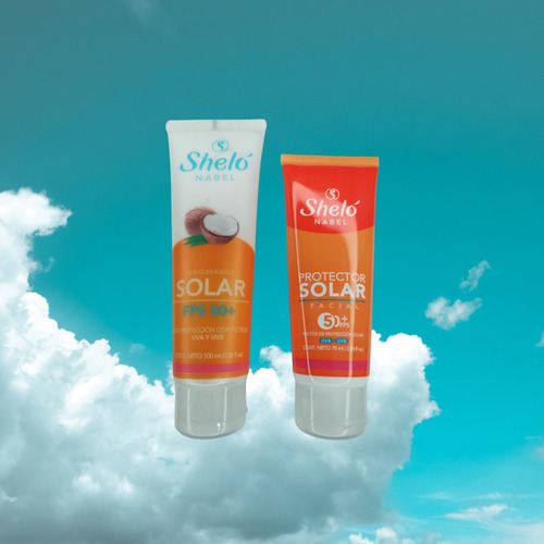 Kit Shelo Protección Solar Facial 70ml-corporal 100ml Fps50+