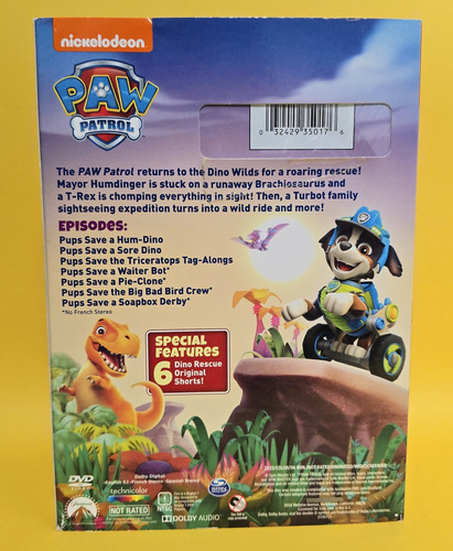 Dvd Nuevo / Paw Patrol: Dino Rescue + Roar To The Rescue