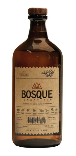 Imagen 1 de 10 de Bosque . Gin . 500ml - Tomate Algo® -