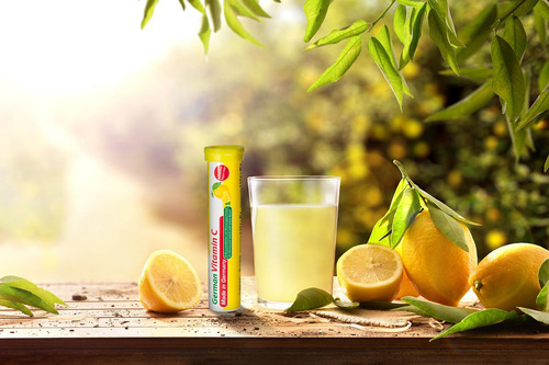 German Vitamina C Limón Lima 180 Mg 40 Tabletas Veganas
