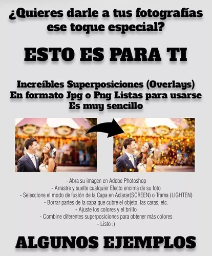 Efectos Para Fotos Superposiciones Para Photoshop +3000