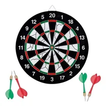 Comprar Tablero De Dardos 43 Cm X 4 Dardos Doble Cara