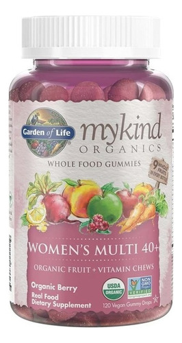 Multivitaminico Organico Para Mujer 120 Gomit Garden Of Life Sabor Frutas