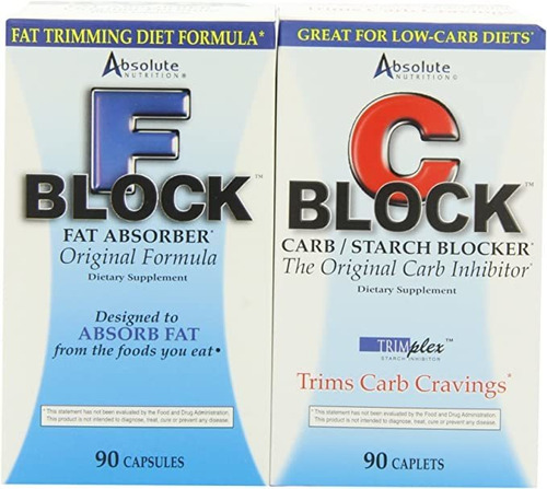 Absolute Nutrition, Carb Blocker Y Fat Blocker, Dynamic Duo