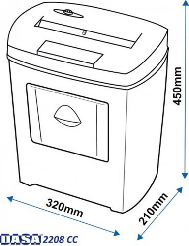 Imagen 3 de 4 de Maquina Destructora Trituradora Papel Y Plastico Dasa 2208