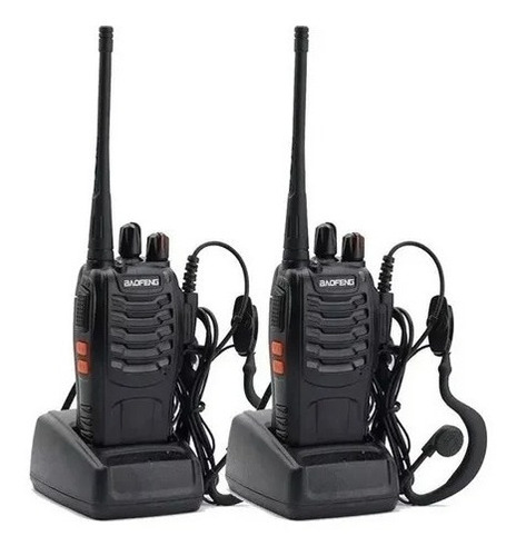 2 Handies Walkie Talkie Baofeng Bf888s + Auriculares Oferta!