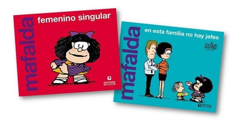 * 2 Libros Mafalda Femenino Singular + No Hay Jefes * Quino